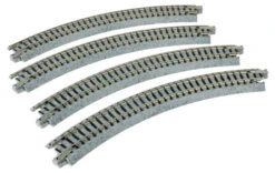 Kato 20170 N Scale UniTrack 216mm 8-9/16" Radius Curve 45-Degree (4 Pack)