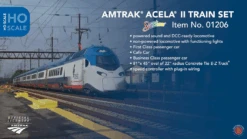Bachmann Spectrum 01206 HO Scale Amtrak Acela II StarterTrain Set