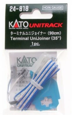 Kato 24818 HO Scale / N Scale UniTrack Terminal UniJoiner W/35" Leads (1 Pair)