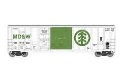 Athearn 24594 N Scale 50' FMC Combo Door Boxcar MD&W 10002