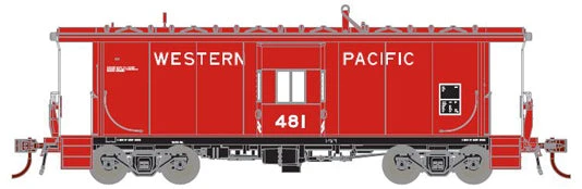 Athearn Genesis G63030 HO Scale 481 Class Bay Window Caboose With Lights WP 481 - NOS