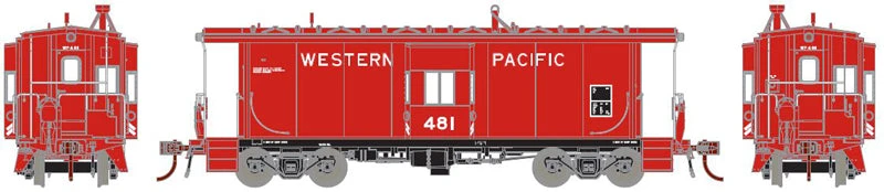 Athearn Genesis G63030 HO Scale 481 Class Bay Window Caboose With Lights WP 481 - NOS - Image 2