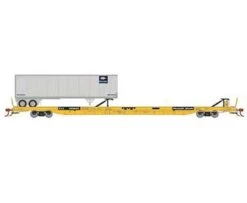 Athearn Genesis G69608 HO Scale F89-F Flatcar Trailer Train TTX 155695 With Mo Pac Trailer