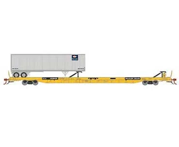 Athearn Genesis G69608 HO Scale F89-F Flatcar Trailer Train TTX 155695 With Mo Pac Trailer
