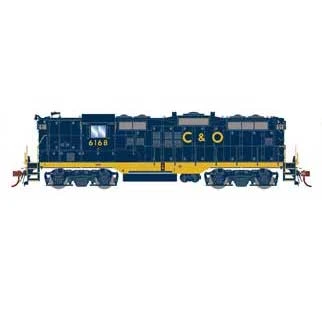 Athearn Genesis G82368 HO Scale EMD GP9 Chesapeake & Ohio C&O 6168 DCC And Sound