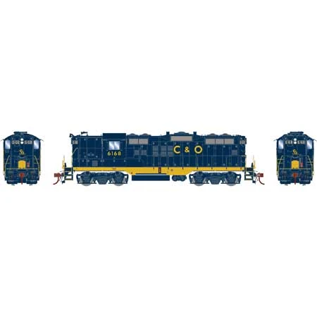Athearn Genesis G82368 HO Scale EMD GP9 Chesapeake & Ohio C&O 6168 DCC And Sound - Image 2