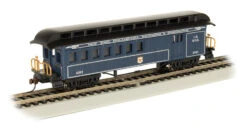 Bachmann 15205 HO Scale Wood Old Time Combine Car Royal Blue B&O