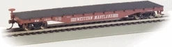 Bachmann 17334 HO Scale 50' Flatcar Western Maryland WM 2633 - NOS
