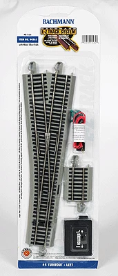 Bachmann 44565 HO Scale E-Z Track #5 Remote Left Hand Switch