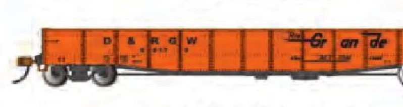 Bachmann 74806 HO Scale 50'6" Drop End Gondola Rio Grande D&RGW 56179