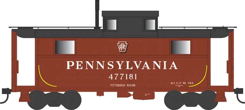 Bowser 43369 HO Scale PRR N5 Caboose Cabin Pennsylvania "Pittsburgh" PRR 477181