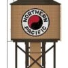 Broadway Limited Imports 7921 HO Scale Wood Water Tower - Northern Pacific NP (Operating/Sound)