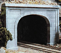 Woodland Scenics C1156 N Scale Double Track Tunnel Portal - Concrete (2-Pack)