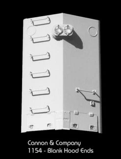 Cannon & Company 1154 HO Scale EMD Long Hood Ends Blank Dash-2 (2-Pack)
