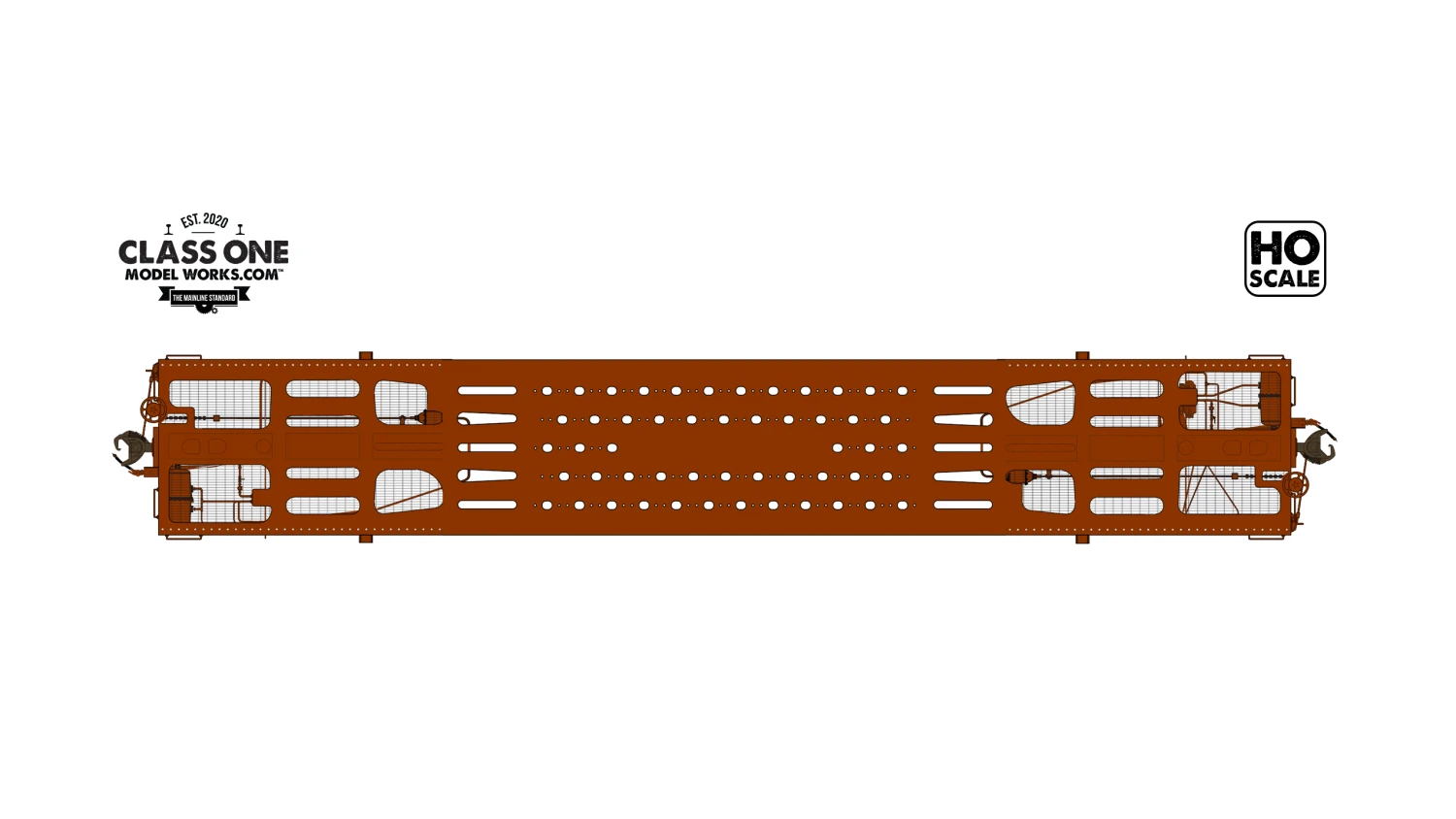 Class One Model Works HO Scale GSC Heavy Duty Flatcar Southern (Choose Options) - Image 2