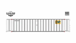 Class One Model Works HO Scale Hyundai 48' Container EMPU 254033 / 254656 2-Pack #1