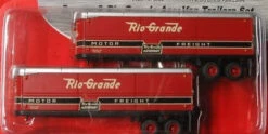 Classic Metal Works 31153 HO Scale AreoVan Trailers Rio Grande D&RGW (2 Pack) - NOS