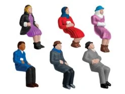 Lionel 1930220 O Gauge Sitting People 6 Pack Of Figures