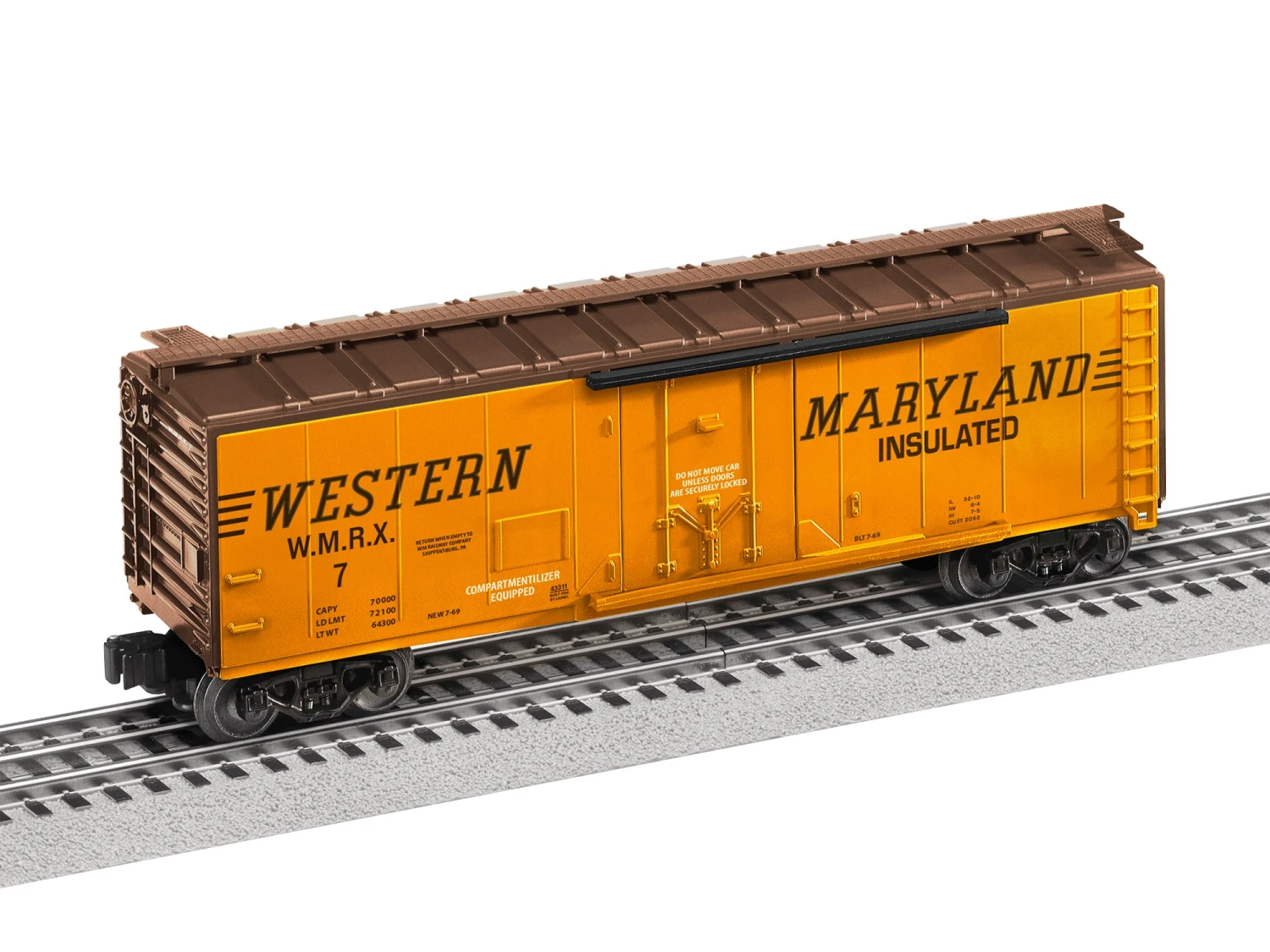 Lionel 2243311 Standard O Gauge Insulated Boxcar Western Maryland 7