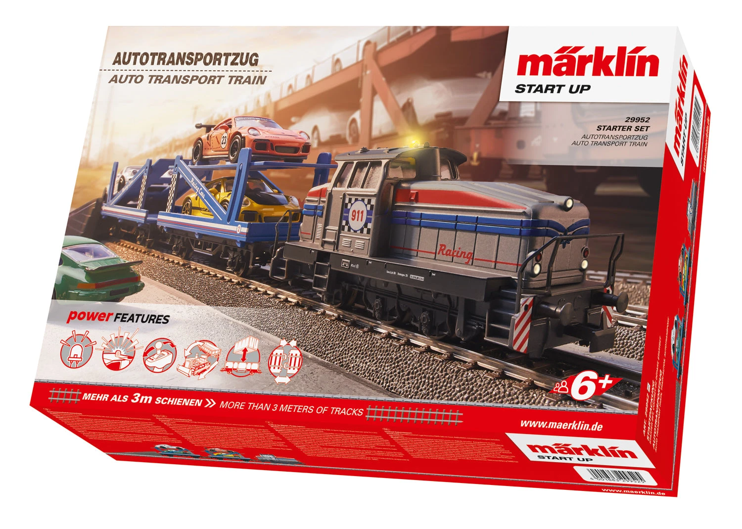 MĂ€rklin Start Up 29952 HO Scale Auto Transport Starter Train Set