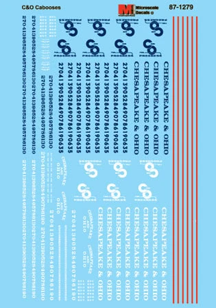 Microscale 60-1279 N Scale Chesapeake & Ohio C&O Cabooses