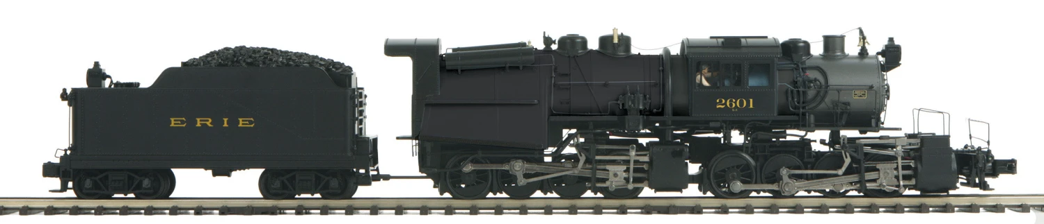 MTH Premier 20-3853-1 O Scale 0-8-8-0 Angus Steam Loco "Black" Erie 2601 With PS3