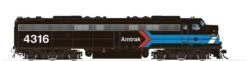 Rapido 028599 HO Scale EMD E8A "Early Black Scheme" Amtrak 4316 With DCC And LokSound