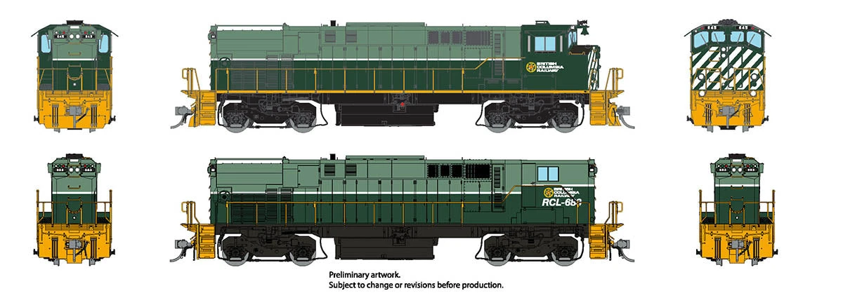 Rapido 033524 HO Scale MLW M420 + M420B Diesel British Columbia BCR 641 + 681 DCC Sound - Image 2