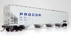 Rapido Trains 157001A HO Scale Procor 5820 Covered Hopper "Stencil Blue Logo" UNPX #'s Vary