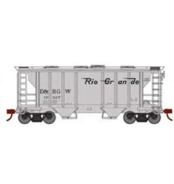 Roundhouse 2397 HO PS-2 2003 2 Bay Covered Hopper Rio Grande D&RGW 18327
