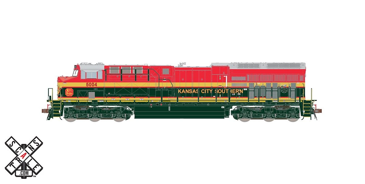 ScaleTrains Rivet 33200 HO Scale GE ET44AC Tier 4 GEVo Diesel Kansas City Southern KCS 5021 - Image 2