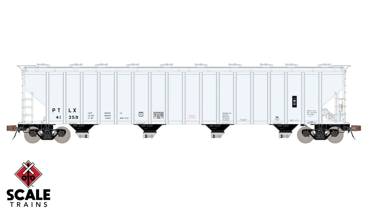 ScaleTrains Rivet 33671 HO Scale PS-2 5820 Covered Hopper Pullman Transport PLCX 41372 - Image 2