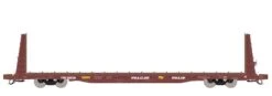 ScaleTrains Rivet 38964 N Scale BSC F68AH Bulkhead Flatcar Red TT (SCL) TTPX 80095