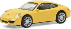 Schuco 452659900 HO Scale (1:87) Porsche 911 Carrera S - Yellow