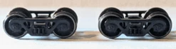 Tangent 550 N Scale Black100 Ton Roller Bearing Trucks 1 Pair