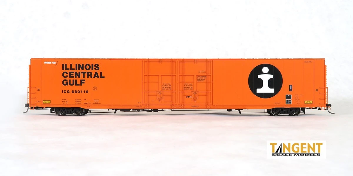 Tangent Scale Models 25030-05 HO Scale Greenville 86' Auto Parts Boxcar Illinois Central ICG 680121 - Image 2