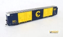 Tangent Scale Models 25510-04 HO Scale 86' Auto Parts Boxcar Chessie System B&O 492383