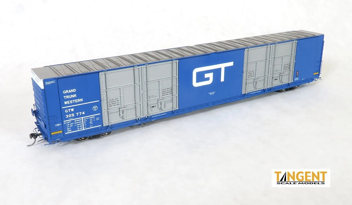 Tangent 25518-02 HO Scale 86' Auto Parts Boxcar Grand Trunk Western GTW 305738