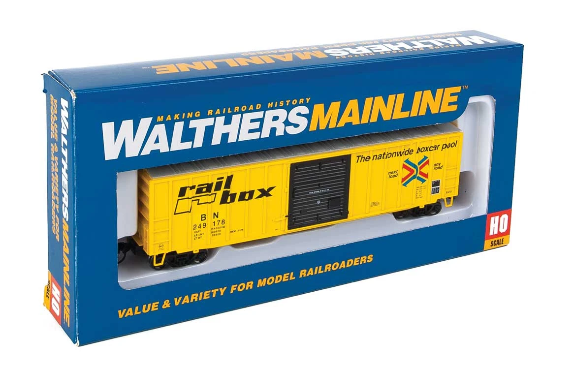 Walthers 910-1826 HO 50' ACF Boxcar Ex-Railbox Burlington Northern Patch BN 249178 - Image 2