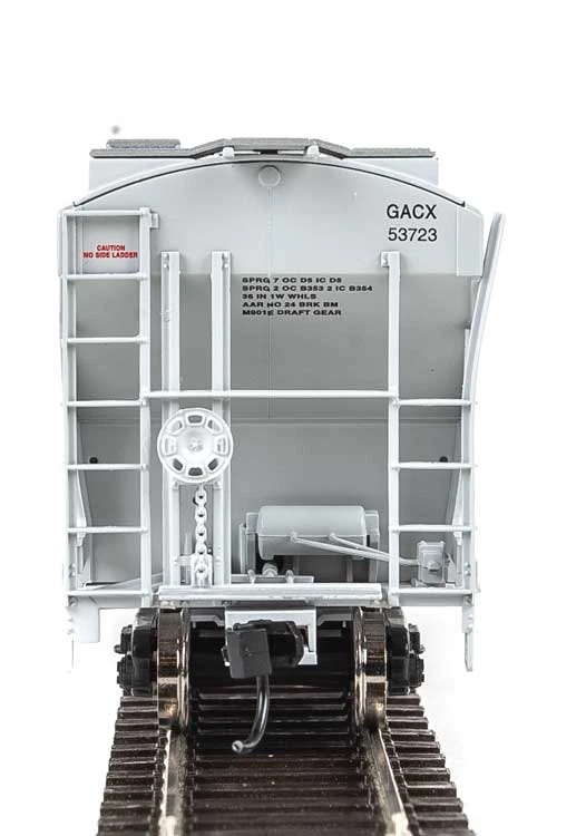 Walthers 910-7553 HO 39' Trinity 3281 2-Bay Covered Hopper GATX/GACX 53723 - Image 2