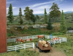 Walthers 949-4202 HO Scale 3-Rail Farm Fence