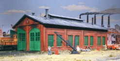 Walthers Cornerstone 933-3007 HO Scale 2 Stall Enginehouse Structure Kit