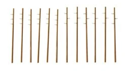Walthers Cornerstone 933-4173 HO Scale Intermediate Height "Wood" Utility Poles Kit