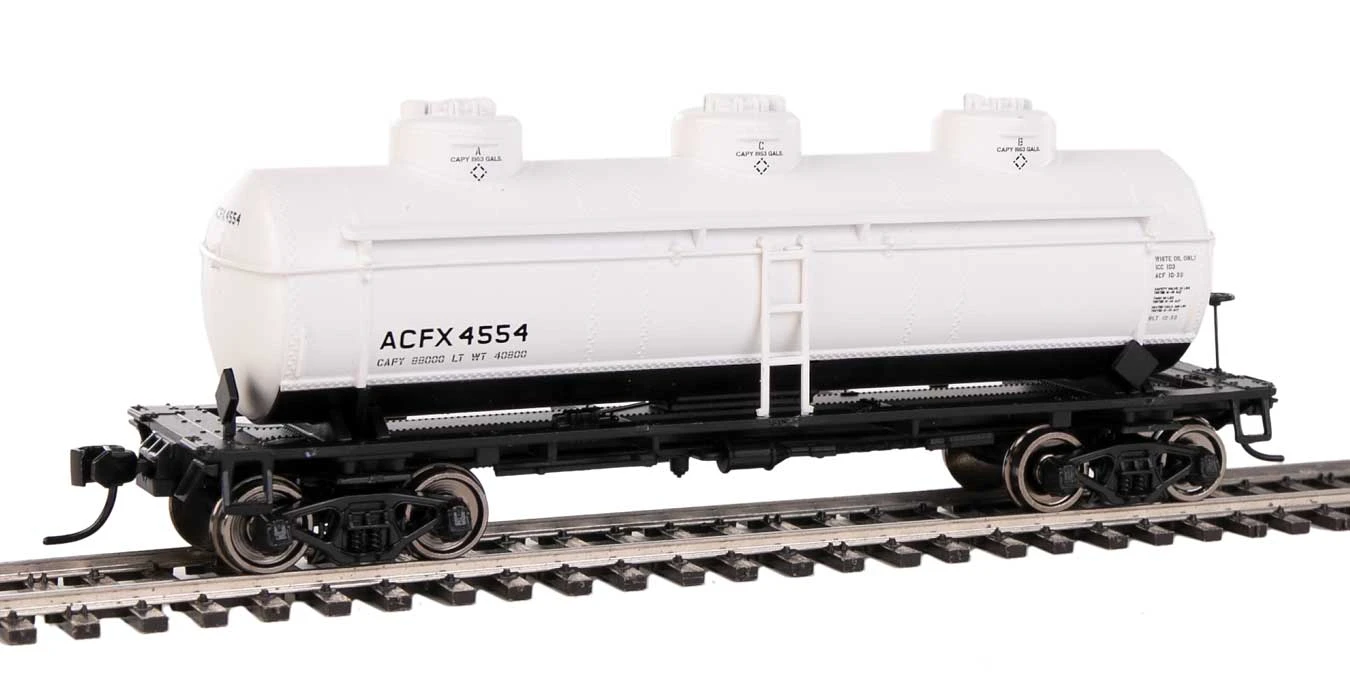 Walthers Mainline 910-1129 HO Scale 3 Dome Tank Car ACFX 4554