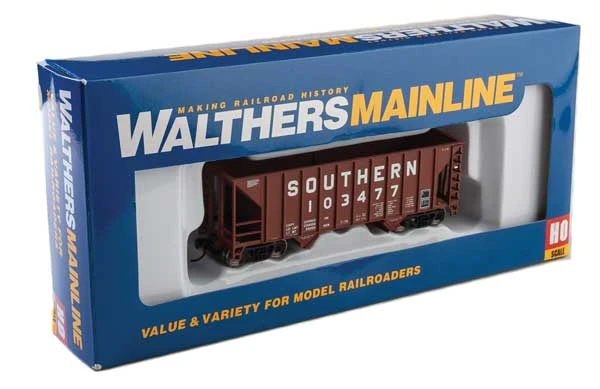 Walthers MainLine 910-6928 100 Ton 2 Bay Hopper Southern Brown SOU 103477 - Image 2